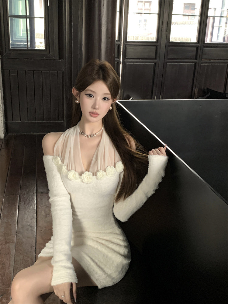 【Dress】ホルターネックワンピース W14669