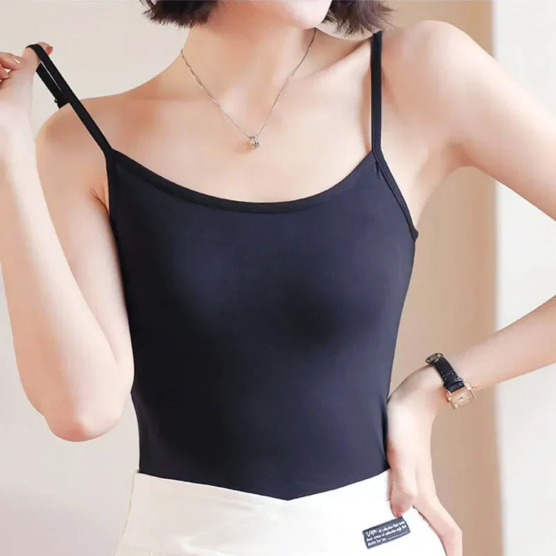 【Set】透かし彫りタンクトップ+キャミソールセットアップ W11425