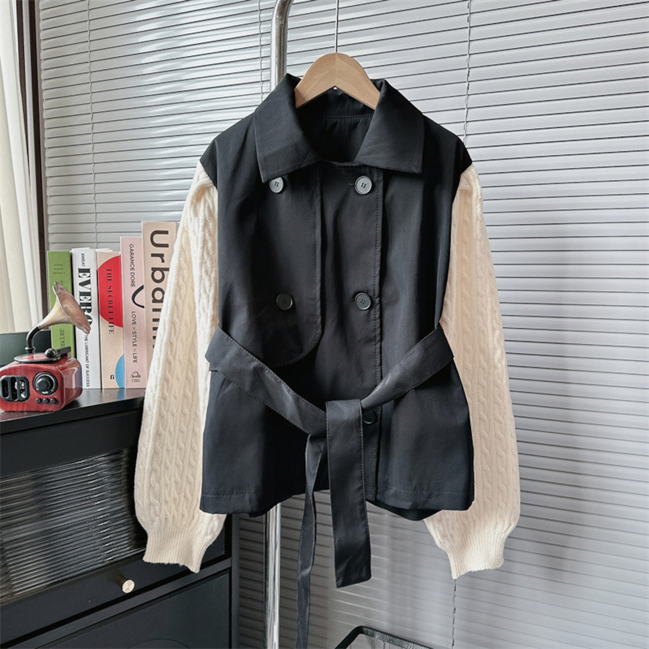 【Outer】ニットドッキングアウター W14598