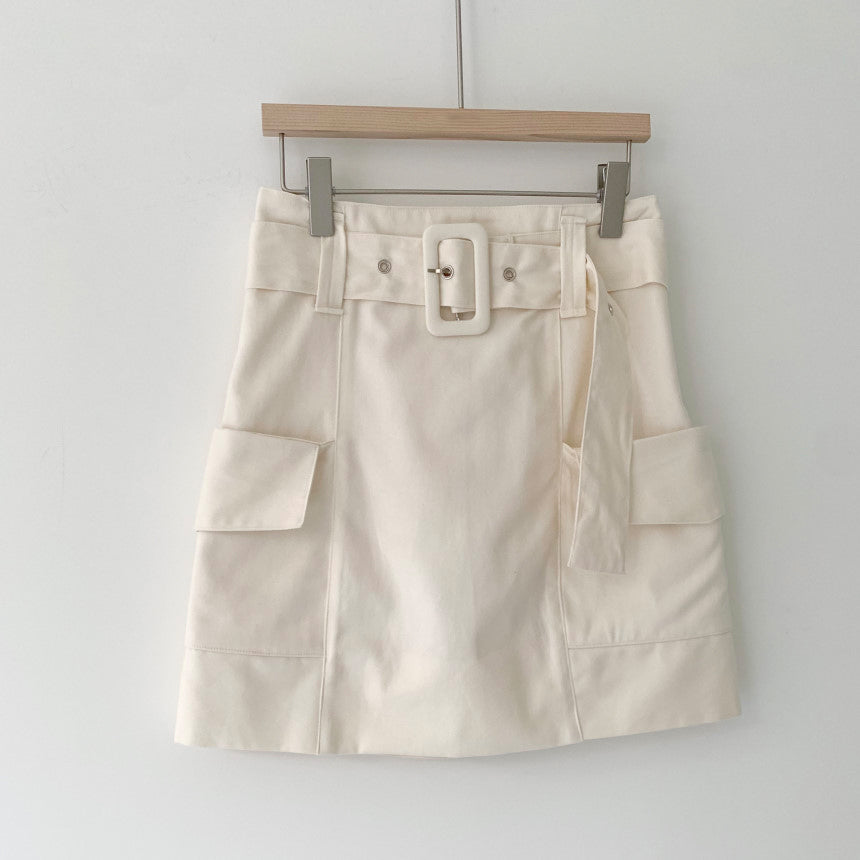 【Set】シンプルニット+スカートセット W11824