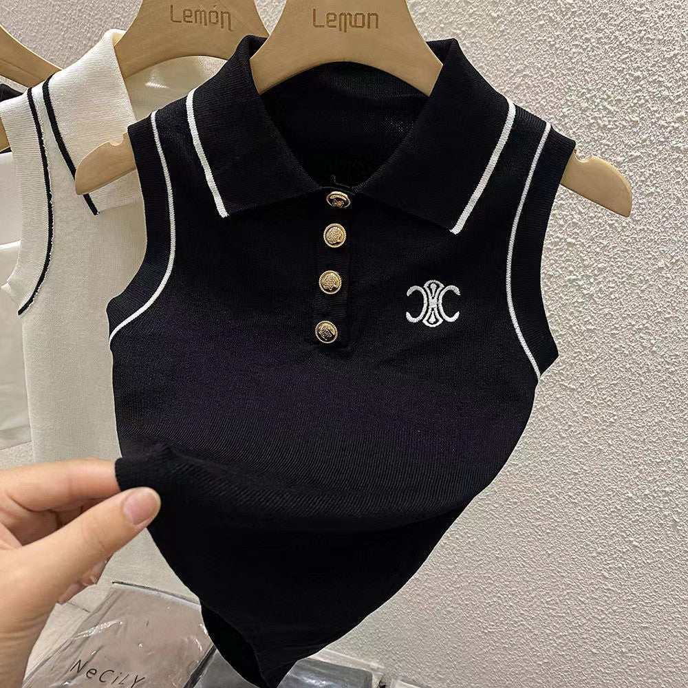 【Tops】ニットタンクトップ W10796