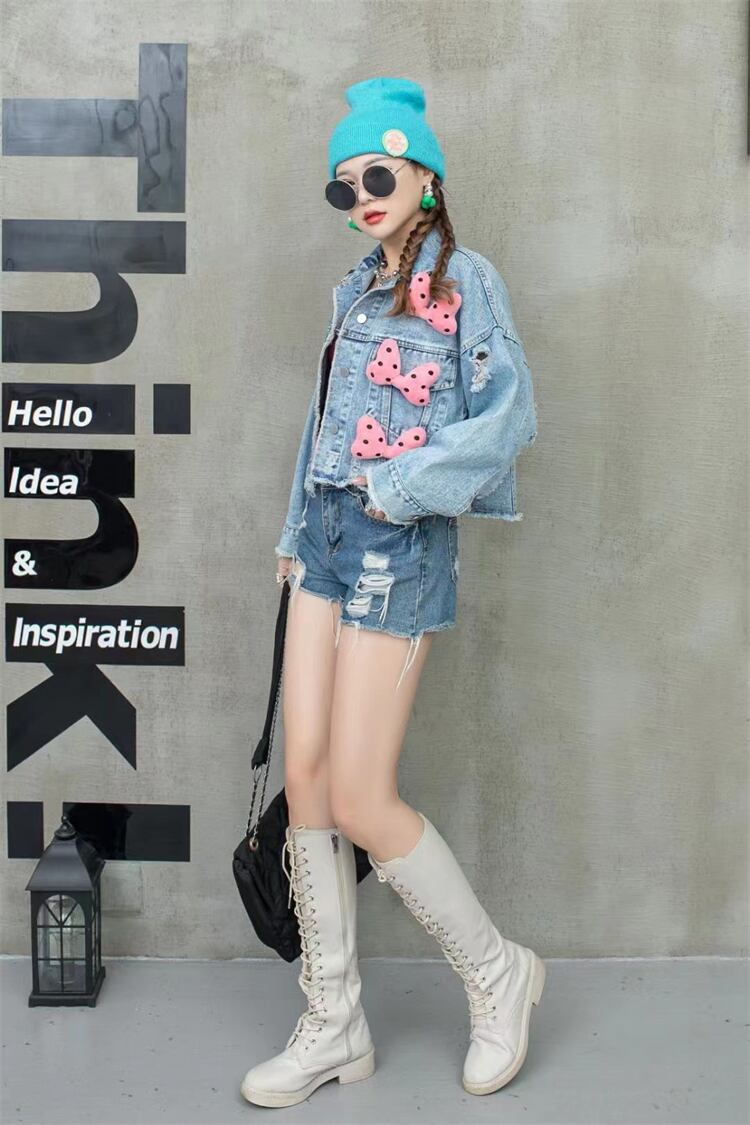 【outer】キュートデニムジャケットF6893