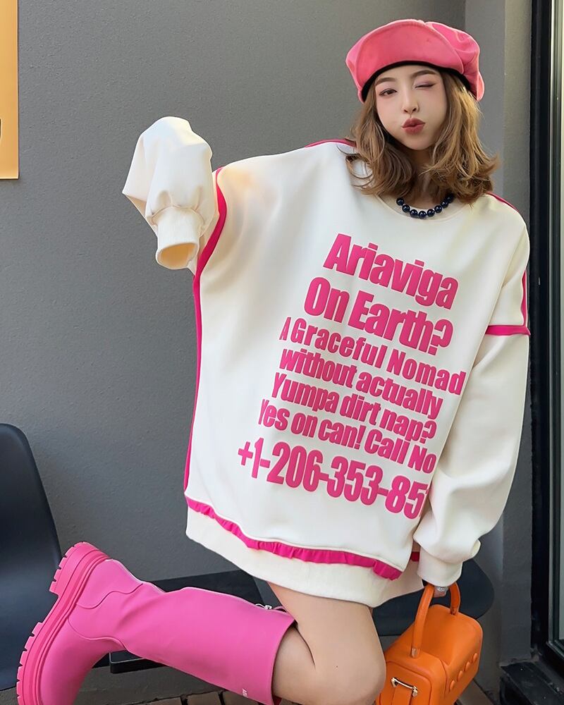 【tops】ロゴビッグスウェット T0131