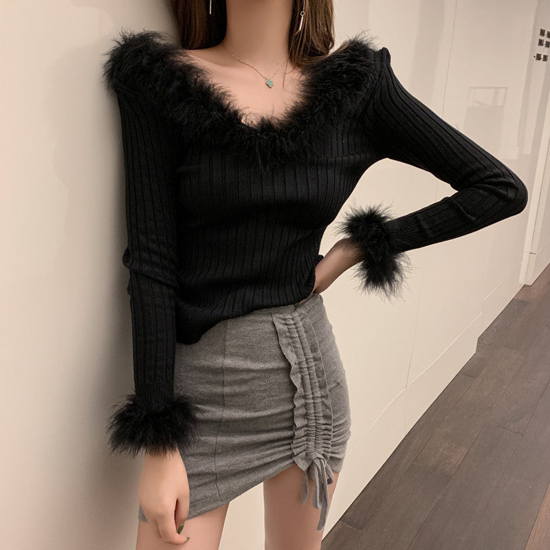 【Tops】セクシーニット W13518