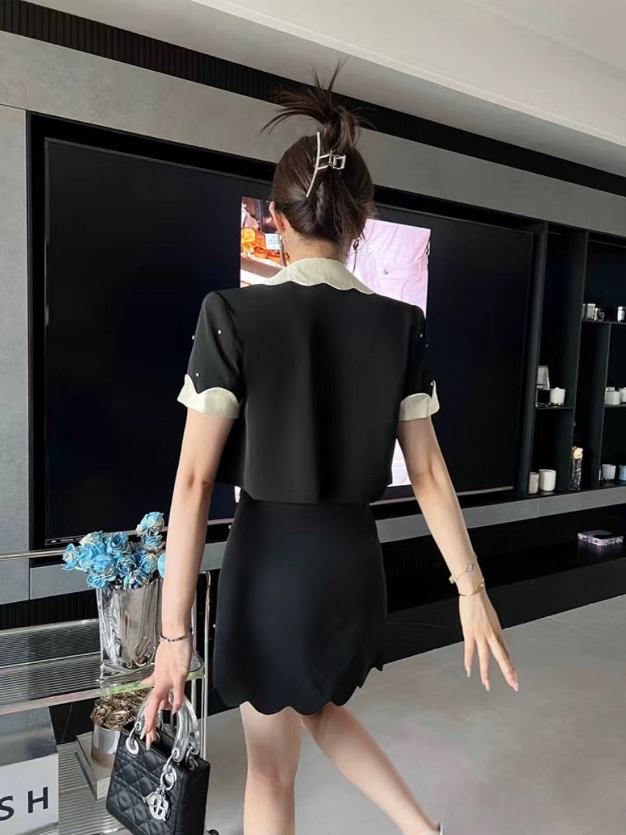 【Set】可愛い2点セット ジャケット + スカート  W11207