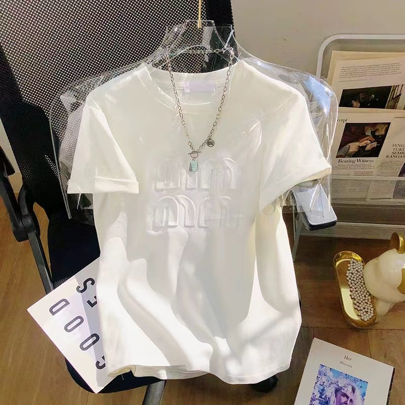 【Tops】2色選択可Tシャツ W12420