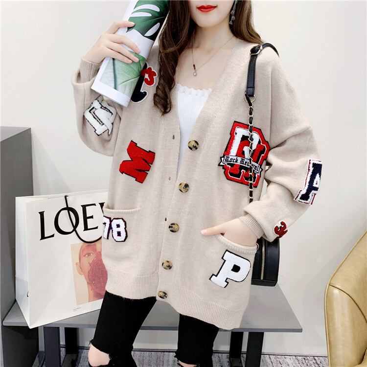 【outer】ニットカーディガン3色合わせやすいカジュアル大好評