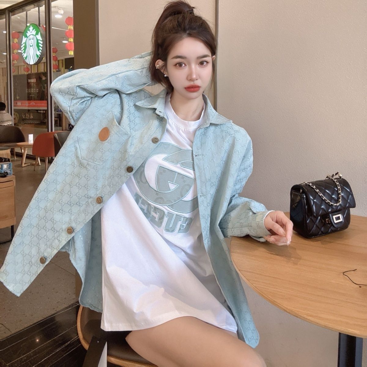 【Tops】レタープリントTシャツ T01571