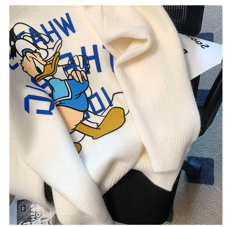 【Tops】プリントスウィートセーター W14291