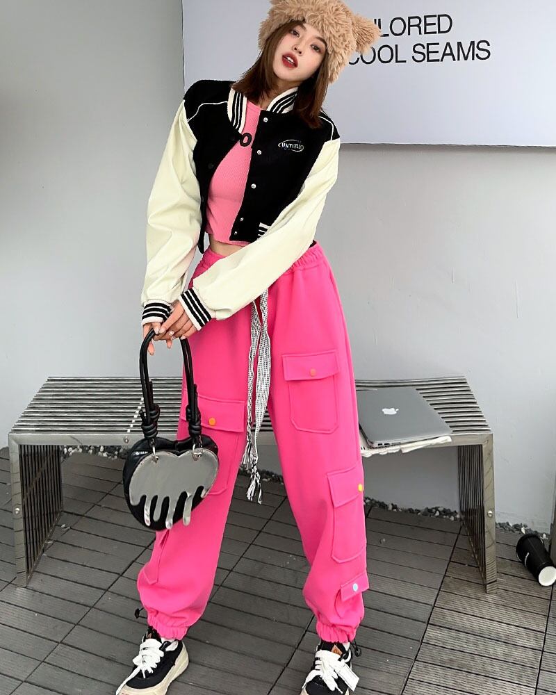 【bottoms】2色裏起毛パンツ W10492