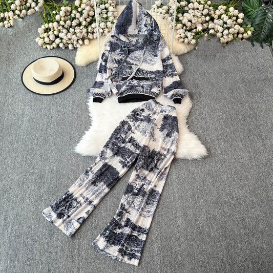 【Set】フーディー+パンツ 2点セット W14398