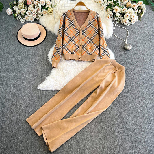 【Set】カーディカン+パンツ 2点セット W14399