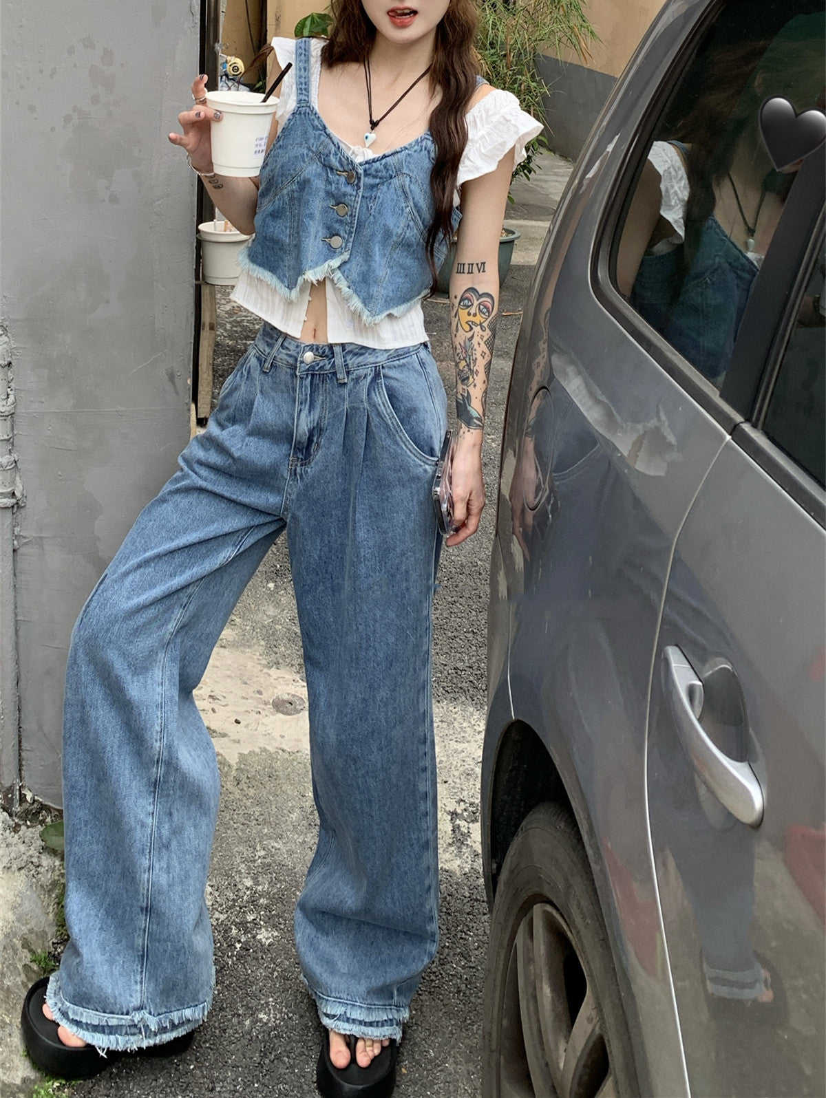 【Set】2点セット ベスト + パンツ   W12257