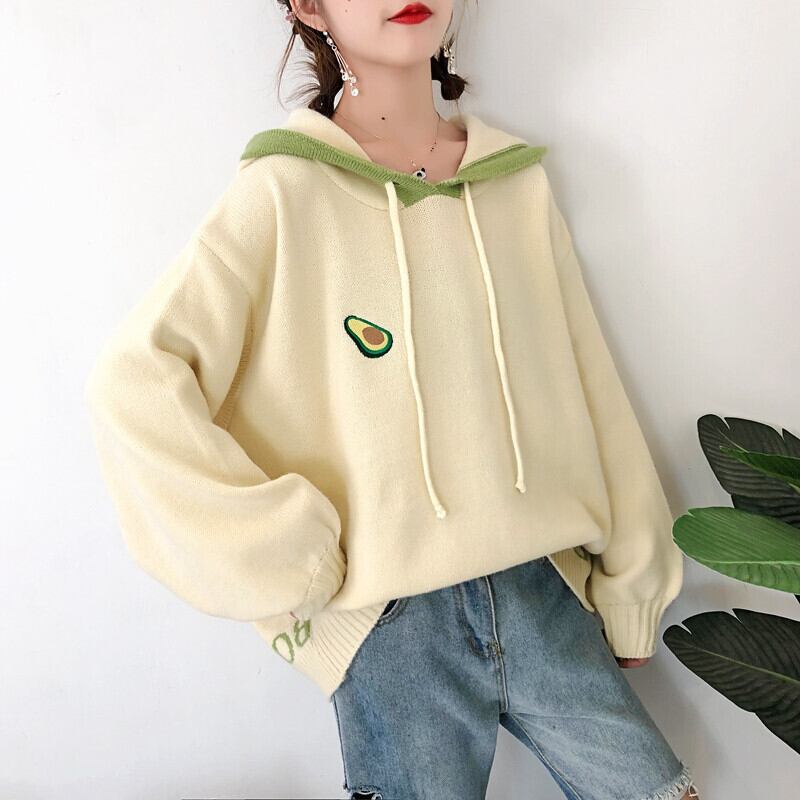 【tops】定番シンプルスウィートニットセーター韓国系3色