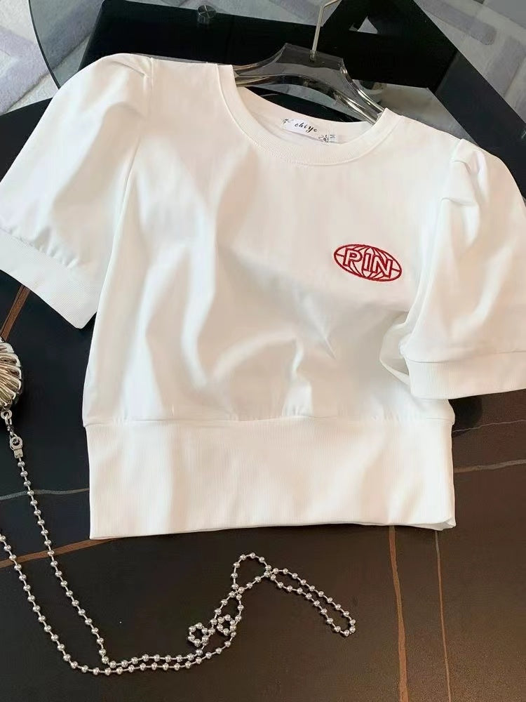 【Set】半袖Tシャツ+ パンツシンプルセット   W11134