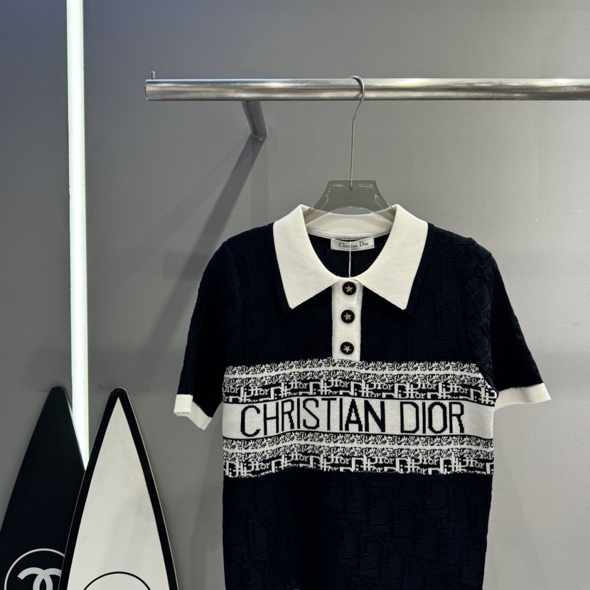 【Tops】POLOネックTシャツ T01443