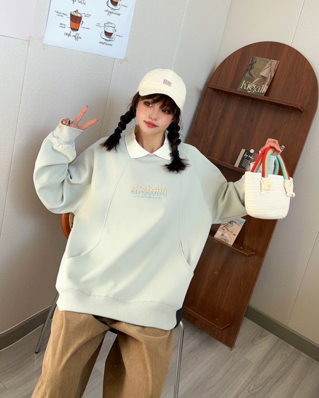 【tops】ポロネックスウェット W10528