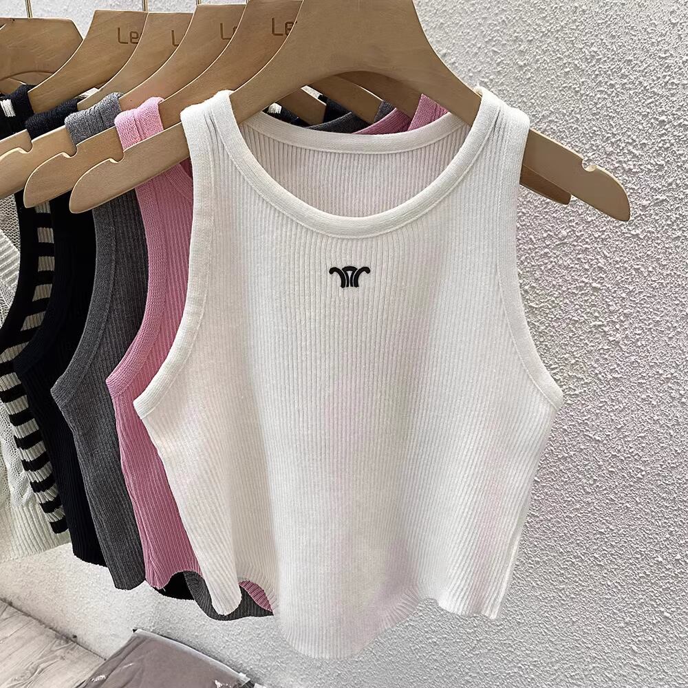 【tops】ノースリーブニットトップス M21880