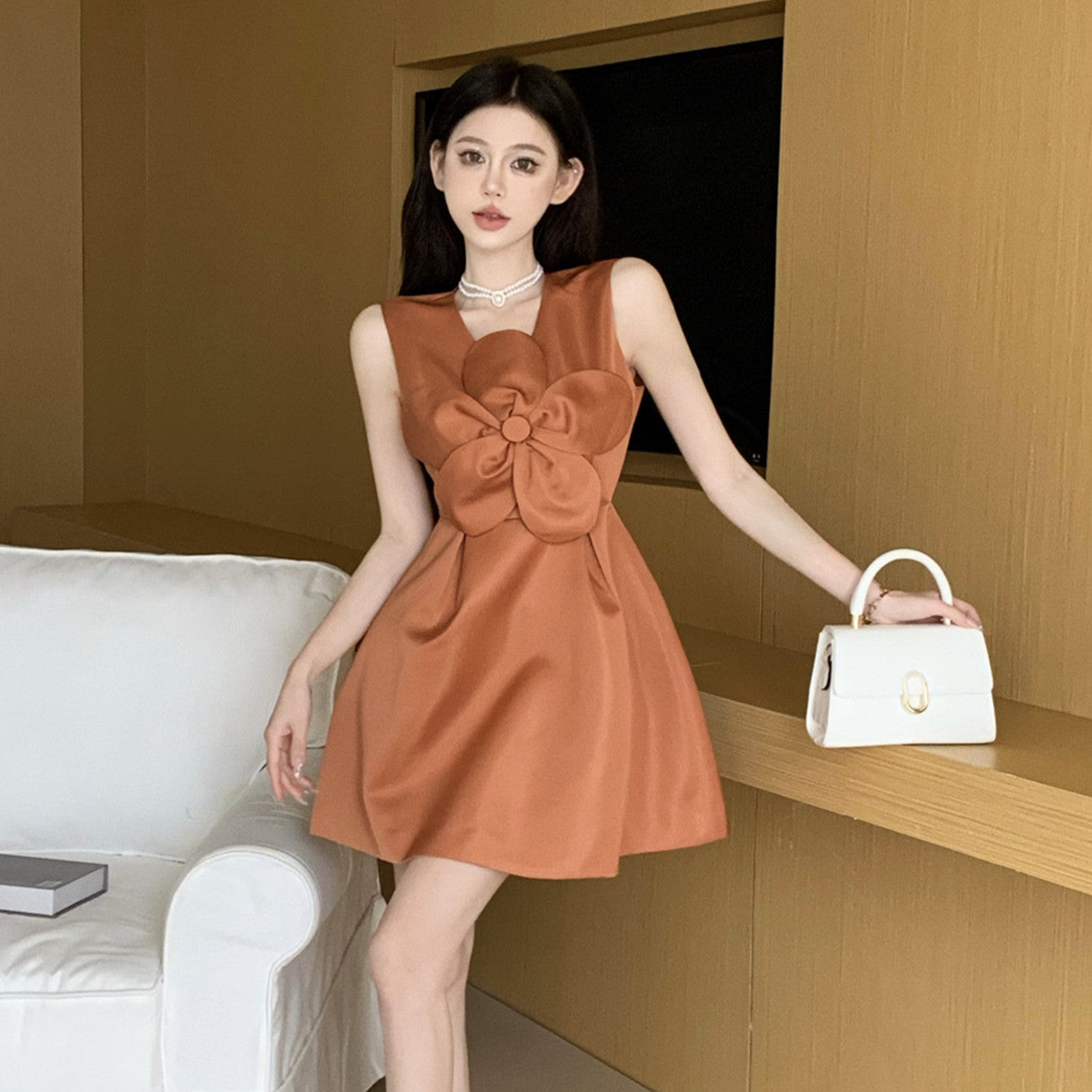 【Dress】フラワーデートワンピース W12776