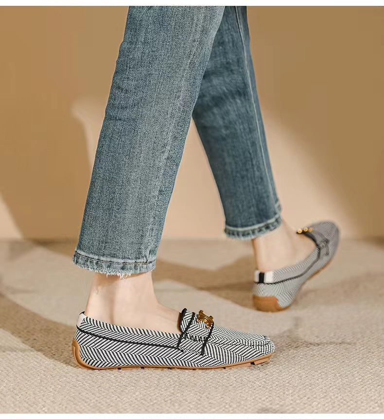 【Shoes】3色展開フラットシューズ W13354