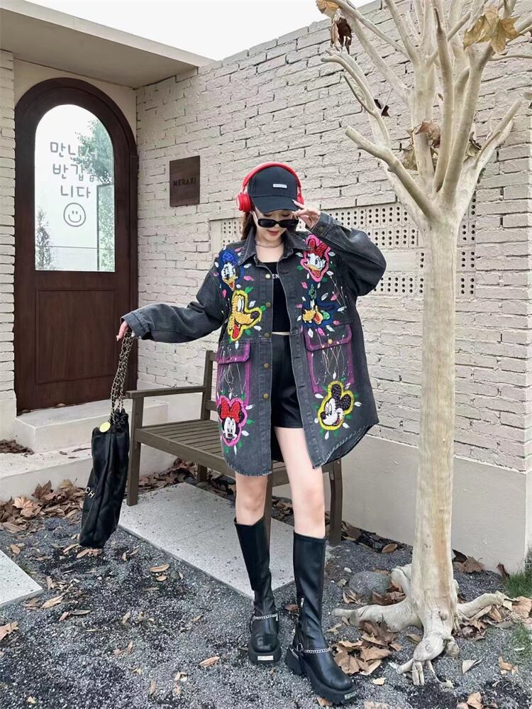 【outer】カートゥーンデニムジャケット M21378