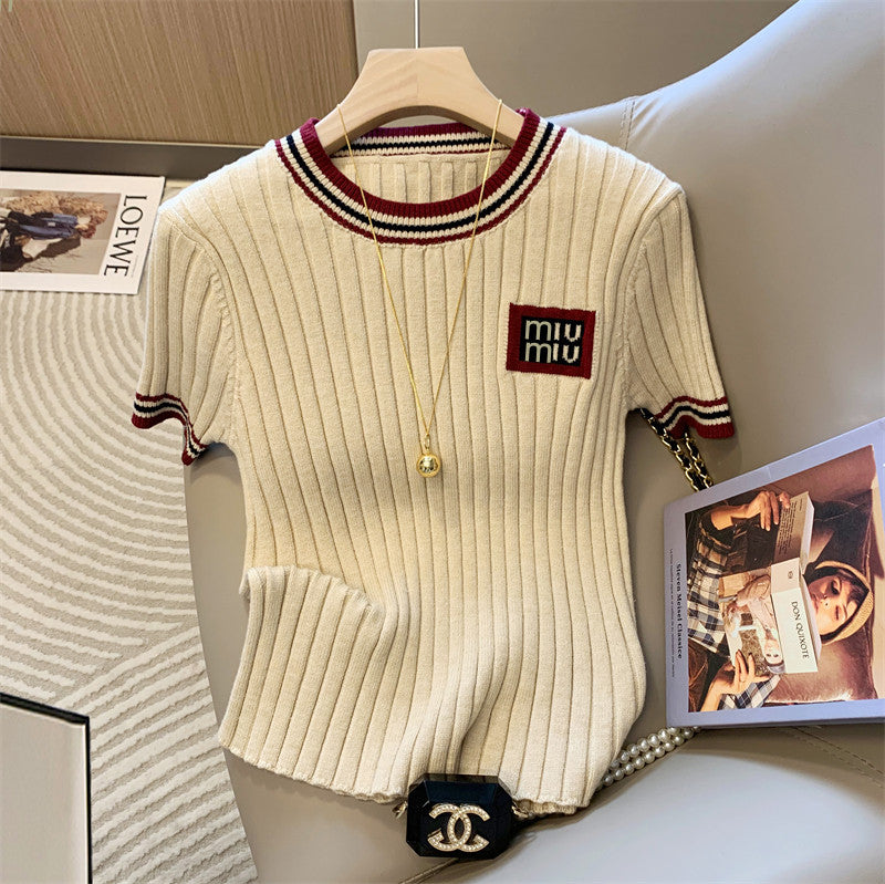 【Tops】半袖ニット W11970