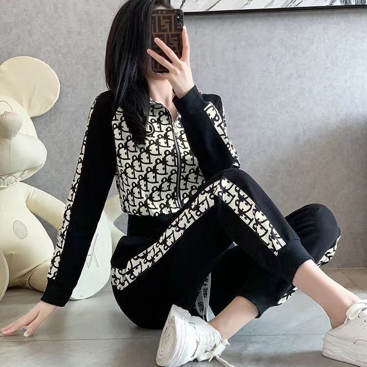 【Set】パーカー + パンツプリント2点セット T01467