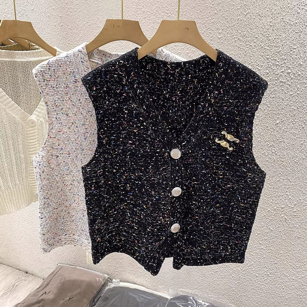 【tops】ニットVネックジレ M21869