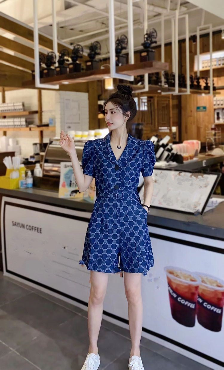 【Bottoms】デニムオールインワン Z6755