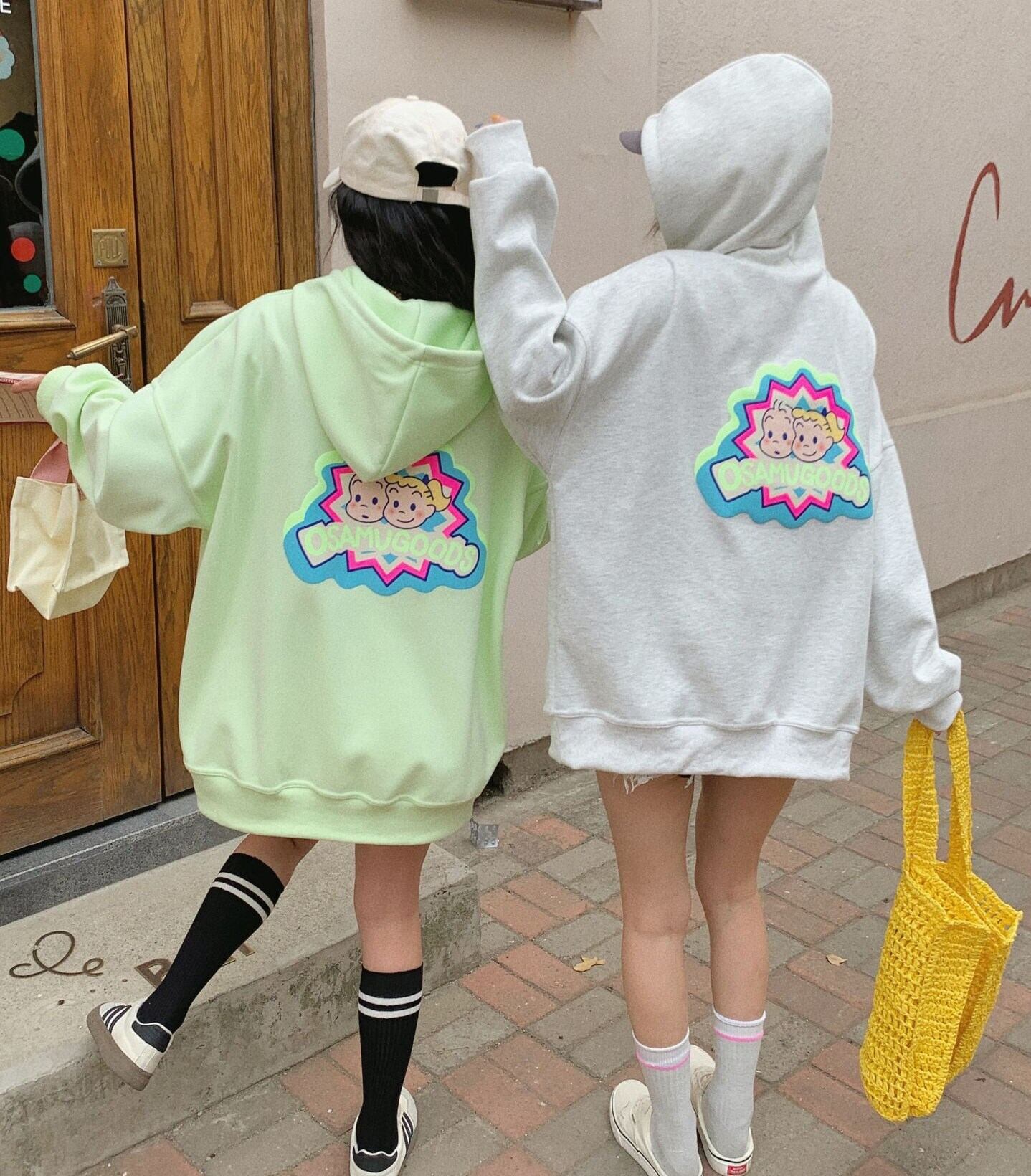【tops】バックプリントビッグフーディー N2429