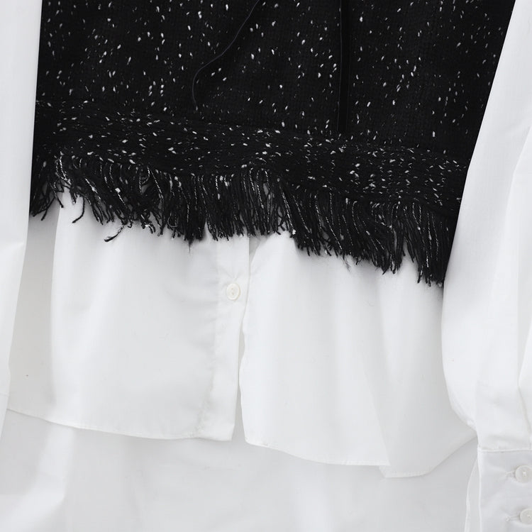 【Tops】切り替えデザインシャツ W13463
