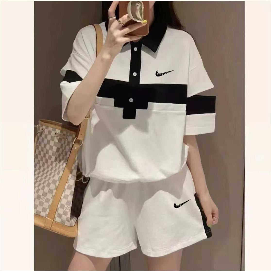 【Set】セットアップ Tシャツ + パンツ W12297