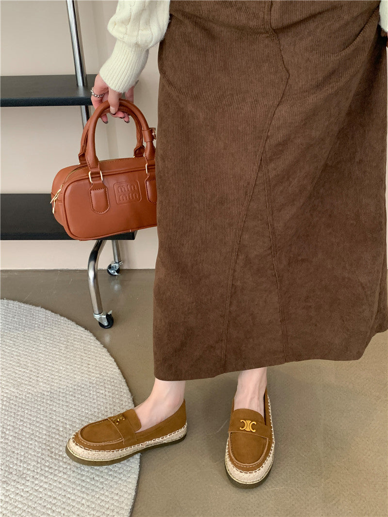 【Shoes】歩いやすいフラットシューズ W13352