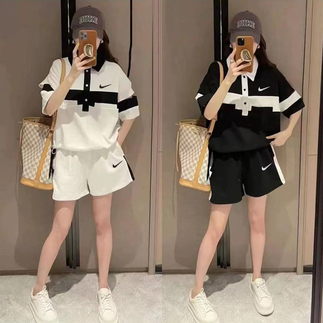 【Set】セットアップ Tシャツ + パンツ W12297