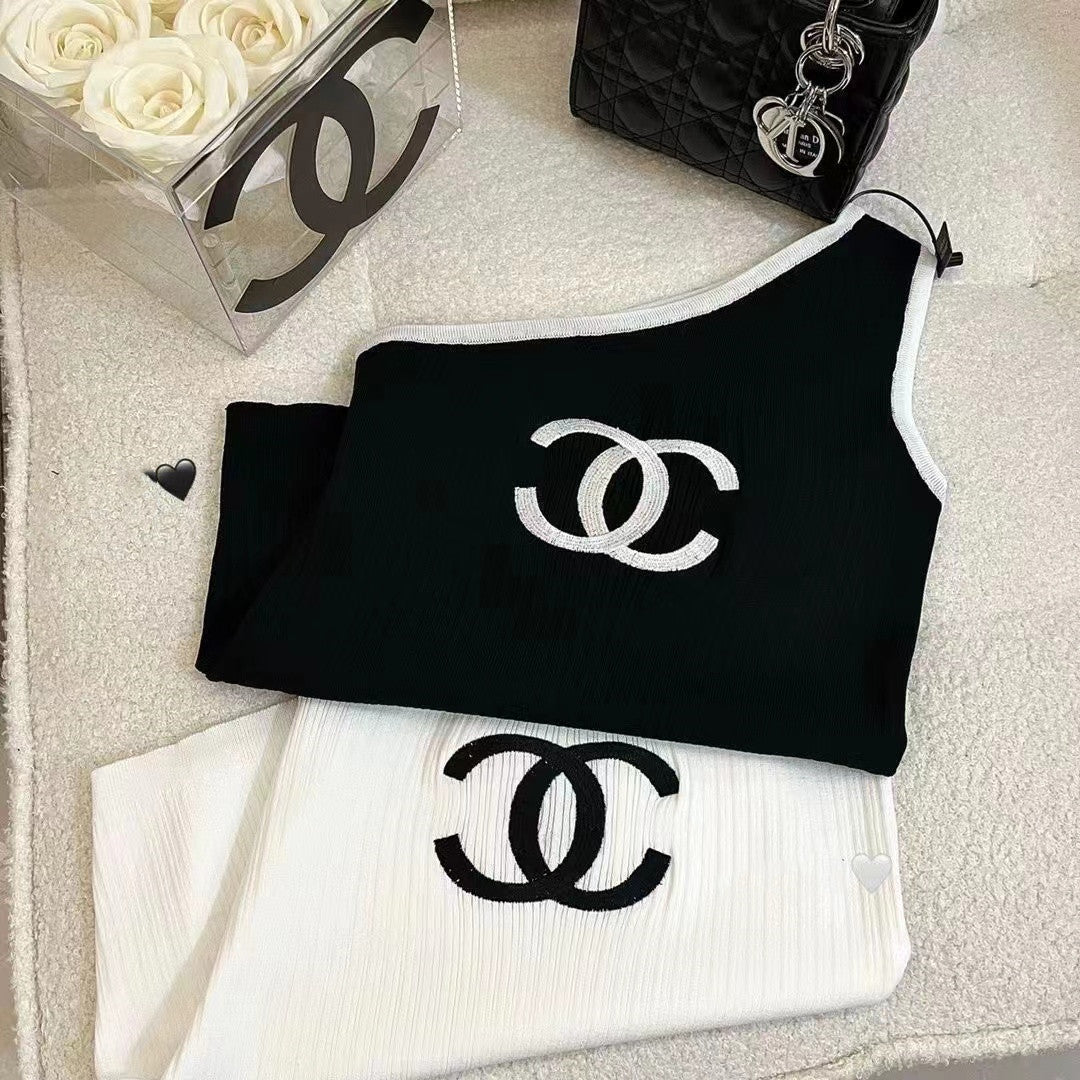 【Tops】ワンショルダータンクトップ W11250