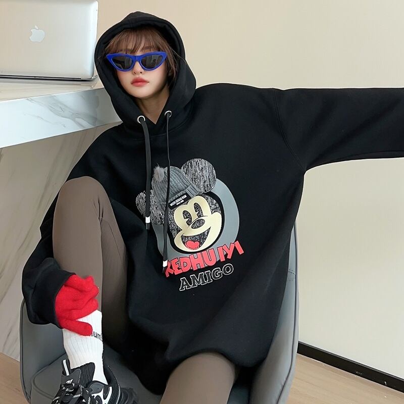 【tops】プリントフーディー T0160
