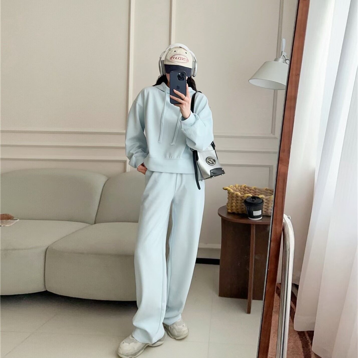 【set】パーカー×カジュアルパンツセット Z6693