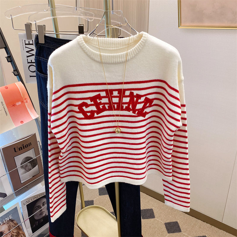 【Tops】人気レトロセーター W13446