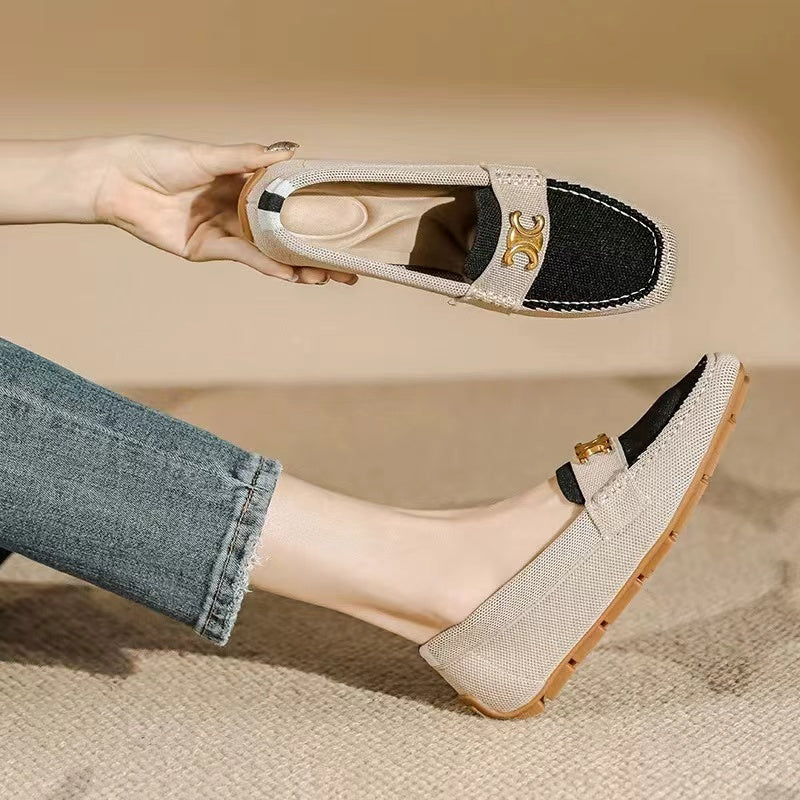 【Shoes】3色展開フラットシューズ W13354
