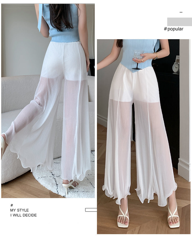 【Bottoms】透け感パンツ W11519