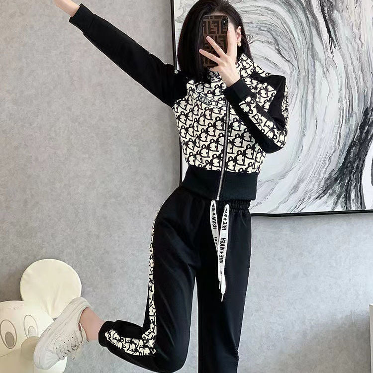 【Set】パーカー + パンツプリント2点セット T01467