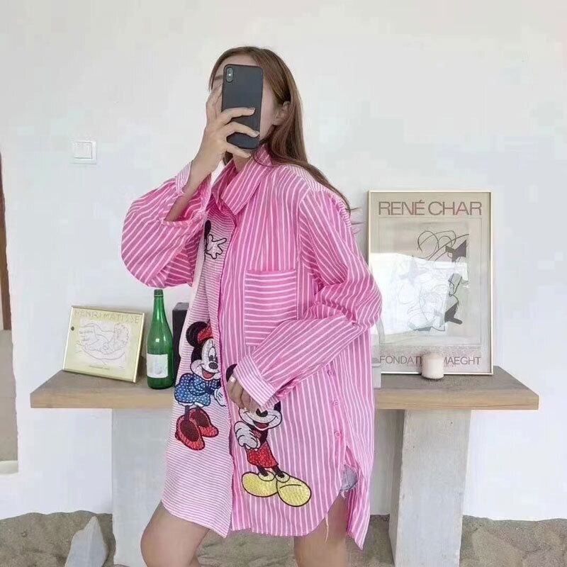 【tops】カートゥーンシャツトップス M21374