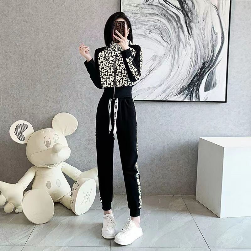 【Set】パーカー + パンツプリント2点セット T01467