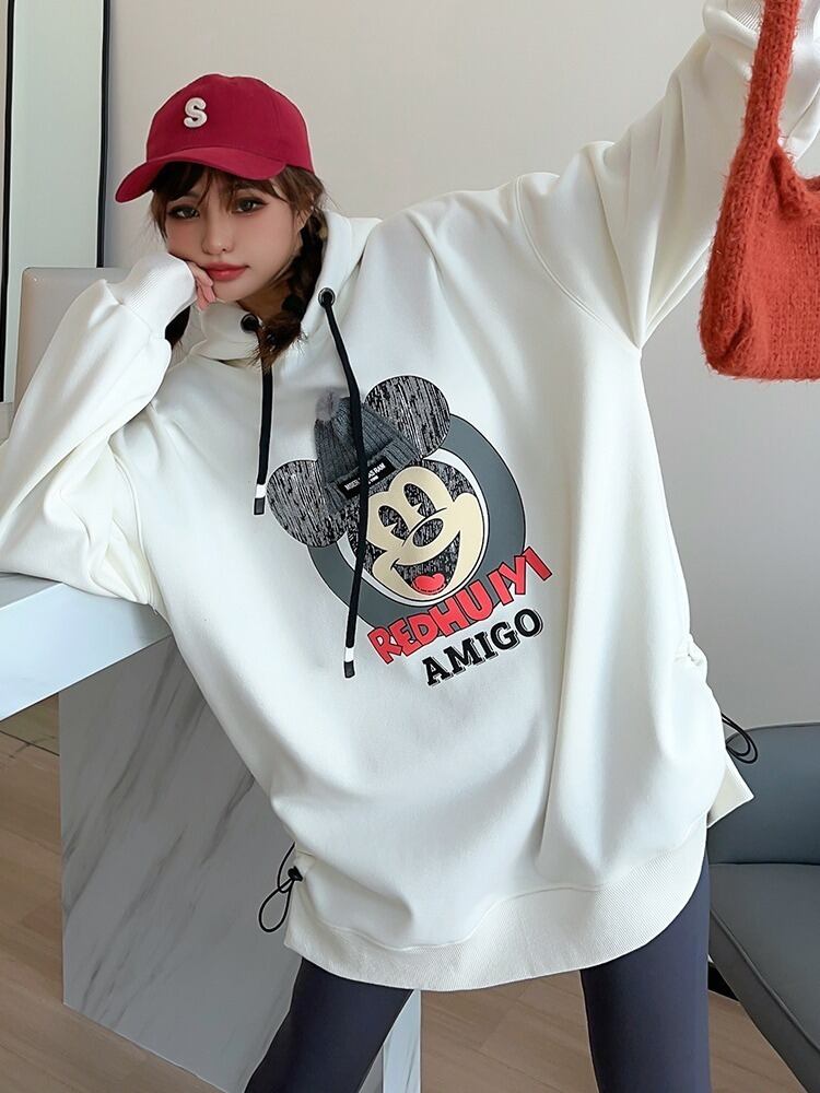 【tops】プリントフーディー T0160