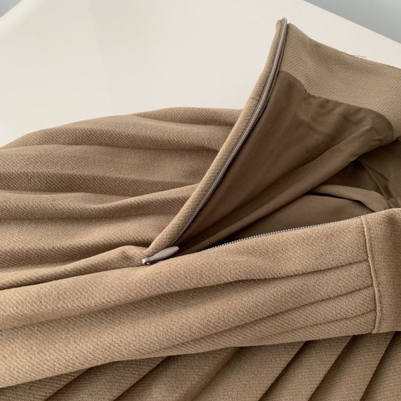 【Bottoms】3色展開プリーツスカート W13847