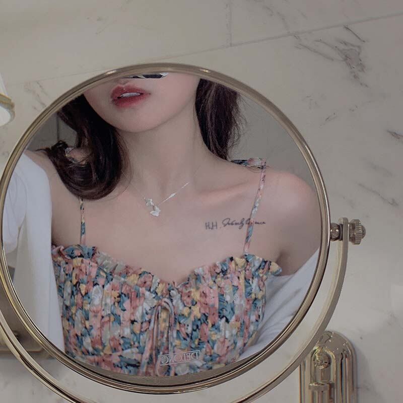 【dress】美人度アップ韓国系スウィート森ガールシフォン花柄スカート