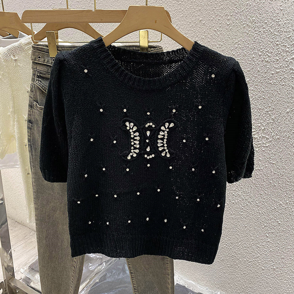 【Tops】半袖ニット W11968