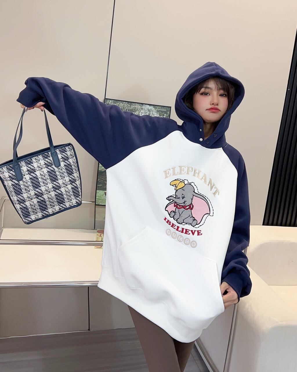 【tops】プリントフーディー W10525