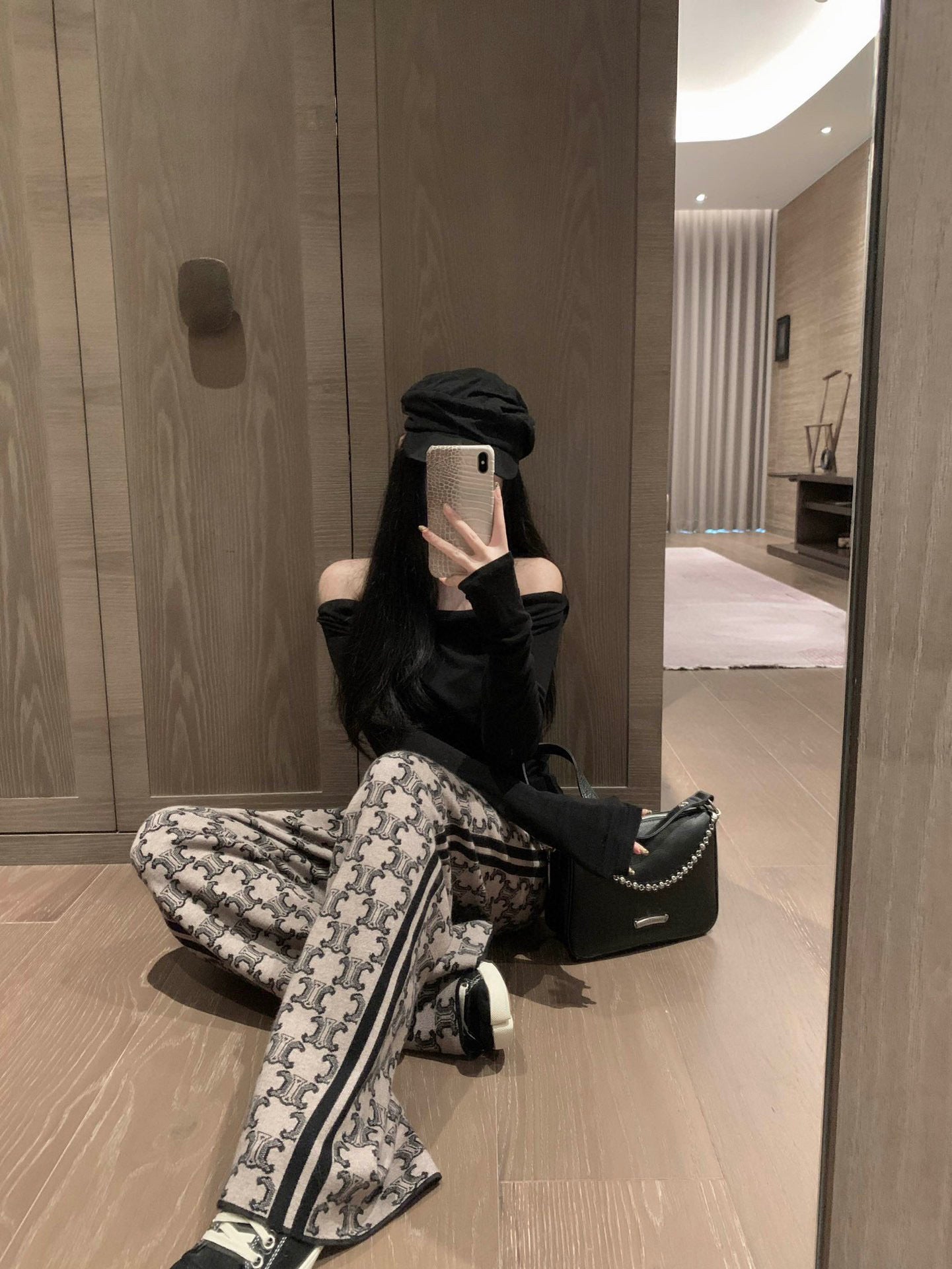 【Bottoms】3色展開ニットガウチョパンツ W13755