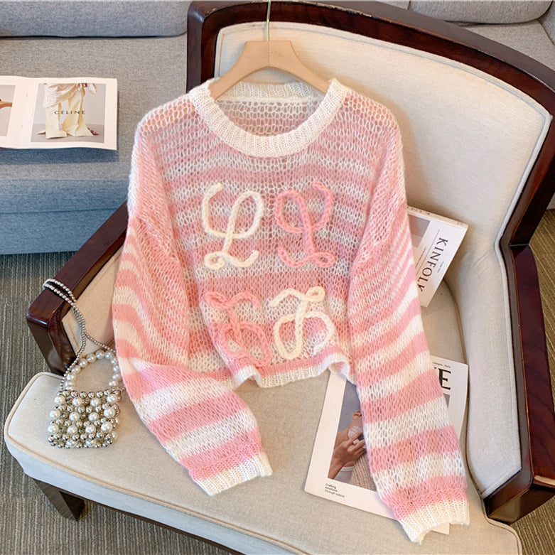 【Tops】2色展開ニット W13270